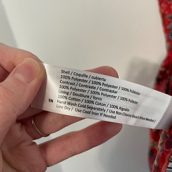 NEW NWT BOG COLLECTIVE BAND OF GYPSIES Red Navy Blue Floral Bustier Mini Dress M - Picture 12 of 15